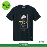 เสื้อยืด แนวสตรีท 7th Street รุ่น Monny (กรมเข้ม) JMY006 ของแท้