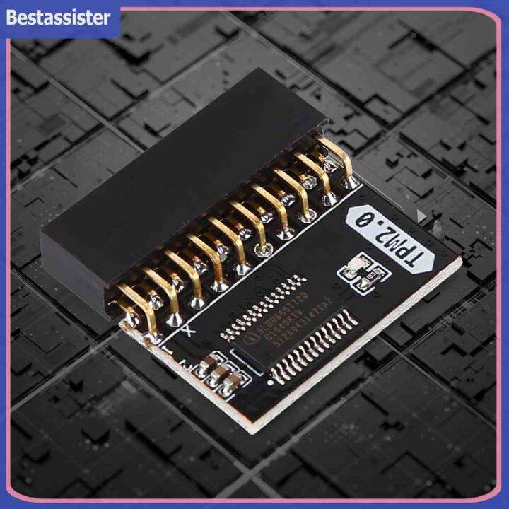 TPM 2.0 Encrypted Security Module Board LPC 20 Pin Mainboard Card TPM2