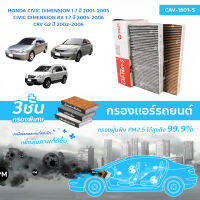 SAKURA BIO GUARD กรองแอร์ป้องกันแบคทีเรีย ไวรัส และ PM2.5 สำหรับรถ HONDA CIVIC DIMENSION เครื่องยนต์