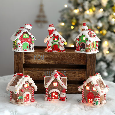 2023 Navidad Decor Creative Ornament Pendant Decorantions Year Hanging Home Small House Gingerbread