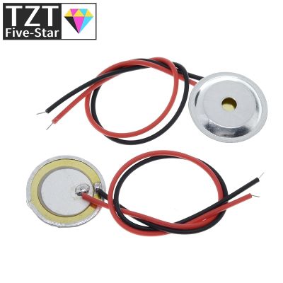 【YF】♧♠  10 Pcs Piezoelectric Piezo Wafer Plate Dia 15mm Buzzer Loudspeaker   Aluminum shell