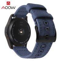 Nylon Strap 18mm 20mm 22mm Quality Canvas Replacement Band for Samsung Galaxy Watch3 45mm 41mm S3 Huawei Watch GT 2 Amazfit BIPby Hs2023