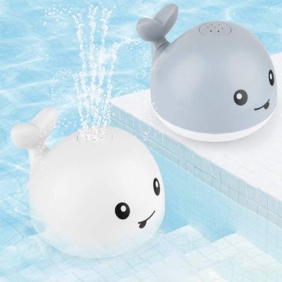 【cw】 Baby Whale Up Sprinkler Bathtub for Toddlers Kids Boys Spray Pool