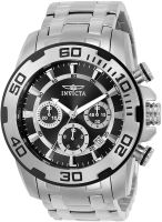 Invicta Mens Pro Diver Stainless Steel Quartz Watch with Stainless-Steel Strap, Silver, 26 (Model: 22318)