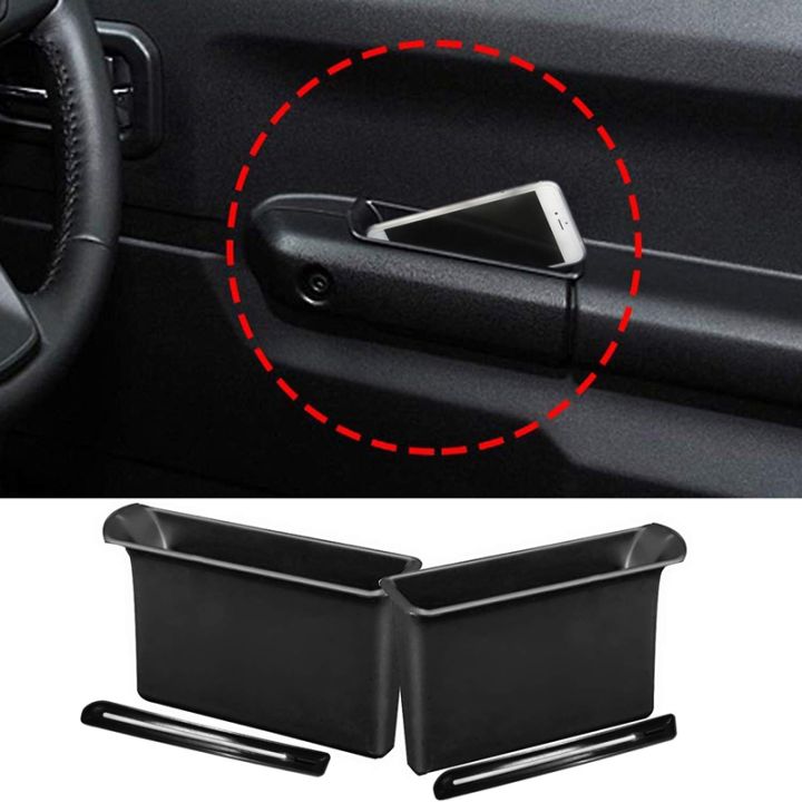 Front Row Door Side Storage Box Handle Pocket Armrest Phone Container ...