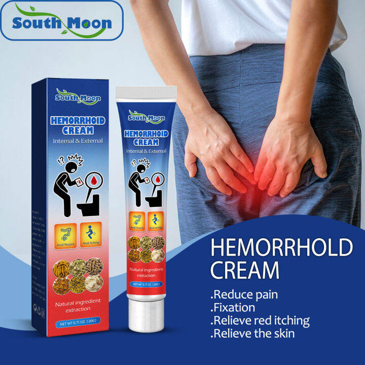 South Moon Hemorrhoids Ointment Plant Relieve Pain Fissure Internal