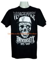 เสื้อวง VENGEANCE UNIVERSITY  ไซส์ยุโรป เสื้อยืดวงดนตรีร็อค เสื้อร็อค  PTA1220 ถ่ายจากของจริง