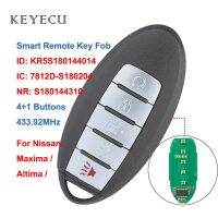 【▼Hot Sales▼】 haokao5 Keyecu Kunci Remote Mobil อัจฉริยะ5ปุ่ม S180144310 433.92Mhz สำหรับนิสสันแม็กซิม่า Altima