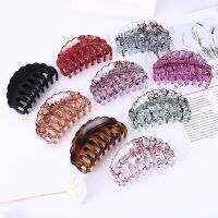 Women Hair Clip Hairpins Candy colors Women Hair Crab Hair Claws Women Make UP Washing Tool Hair Accessories 9.5x5cm