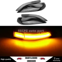 ▼✢❡ 2pcs Smoked LED Side Mirror Indicator Dynamic Blinker Turn Signal Light For TOYOTA YARIS AURIS CAMRY COROLLA PRIUS C VERSO 2009