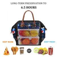 LOKASS Lh Bag Insulated Lh Box Wide-Open Lh Tote Bag Large Drinks Holder Durable Thermal Snacks Organizer