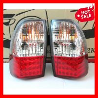 ไฟท้าย LED มิตซูบิชิ สตราด้า 1996-2004 (ฝาแดง/ใส) 1คู่ MITSUBISHI TRITON STRADA L200 พร้อมขั้วและหลอดไฟ ราคาถูก ราคาส่ง ราคาโรงงาน มี บริการเก็บเงินปลายทาง