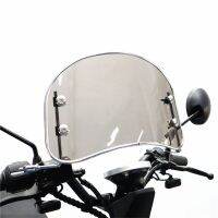 New Universal Motorcycle Windshield Windsn Deflector Electric Bike Scooter Tricycle Spoiler Short Visor Wind Deflect 2 Color