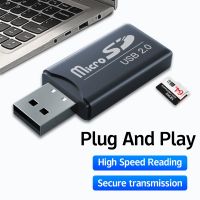 Pembaca kartu SD mikro 2.0 USB adaptor kecepatan tinggi pembaca kartu memori komputer Mini untuk Aksesori Laptop Flash Drive PC Macbook