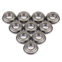 10 Pcs F688ZZ Flanged Radial Ball Bearings Metal Steel Double Shielded Flange Ball Bearing, 8 x 16 x 5mm for Motor