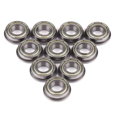 10 Pcs F688ZZ Flanged Radial Ball Bearings Metal Steel Double Shielded Flange Ball Bearing, 8 x 16 x 5mm for Motor