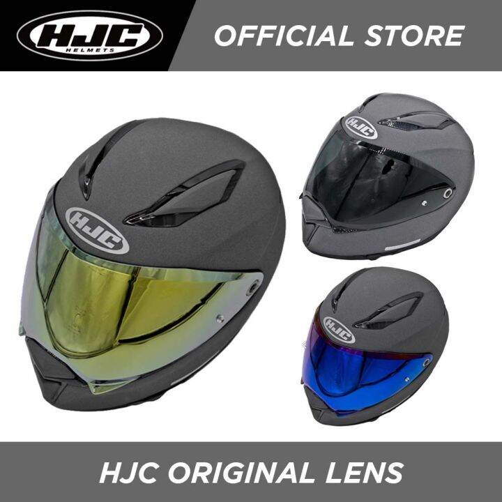 HJC Helmet Face Shield Lens for F70 Dark Smoke; Blue; Gold; Silver