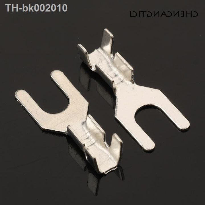 ๑-50-pcs-fork-spade-terminal-block-cold-pressed-bare-3-2mm-crimp-terminal-pin-u-y-shaped-grounding-lug-dj4413-3-2b