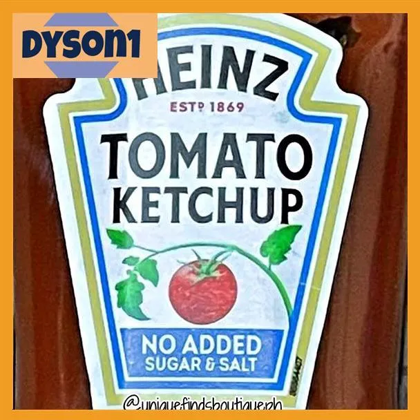 Dyson1 Heinz Tomato Ketchup No Added Sugar Salt sugar free catsup