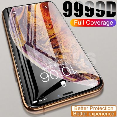hot【DT】 9999D Cover Glass iPhone 12 XS X XR mini Protector 8 7 6 6S Tempered Film