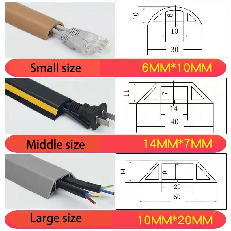 Self-adhesive Floor Cord Cover, Floor Cable Cover, Extension Wiring Duct  Protector, Electric Wire Slot Cable Concealer - Temu