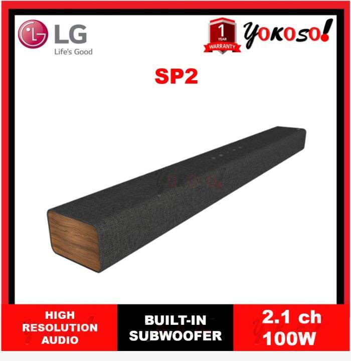 LG SP2 2.1 Channel Sound Bar with BuiltIn Subwoofer Lazada