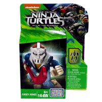 Mega Bloks วัยรุ่น Mutantninja เต่าเท้าทหาร Mikey Raph Casey Jones ตุ๊กตาขยับแขนขาได้อาคารประกอบบล็อกของเล่นโมเดล