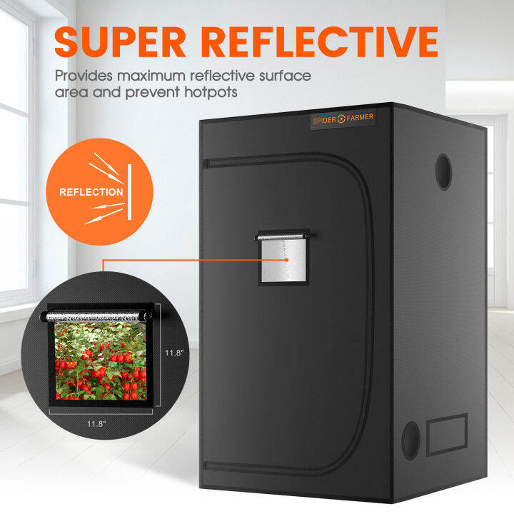 spider-farmer-90x90x180ซม-indoor-grow-tent-เต็นท์ปลูกต้นไม้-1680d-oxford-hydroponic-mylar-ปลูกพืชในร่ม