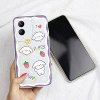 KOSLAM เคสโทรศัพท์แบบใสลายสัตว์น้อยน่ารักการ์ตูนสำหรับ VIVO Y78 Y17s 5G Y27 4G 5G Y36 4G 5G Y02 4G Y35 4G Y16 Y02S Y100 Y56 5G Y77 5G แบบใหม่นุ่มปลอกโทรศัพท์มือถือ TPU มีในสต็อก