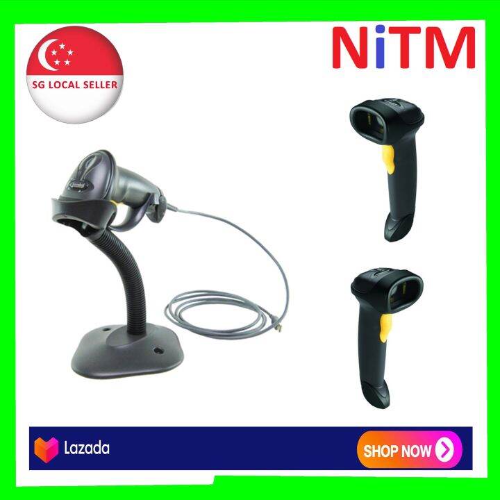 ZEBRA LS2208 SR20007R UR BARCODE SCANNER WITH STAND Lazada Singapore