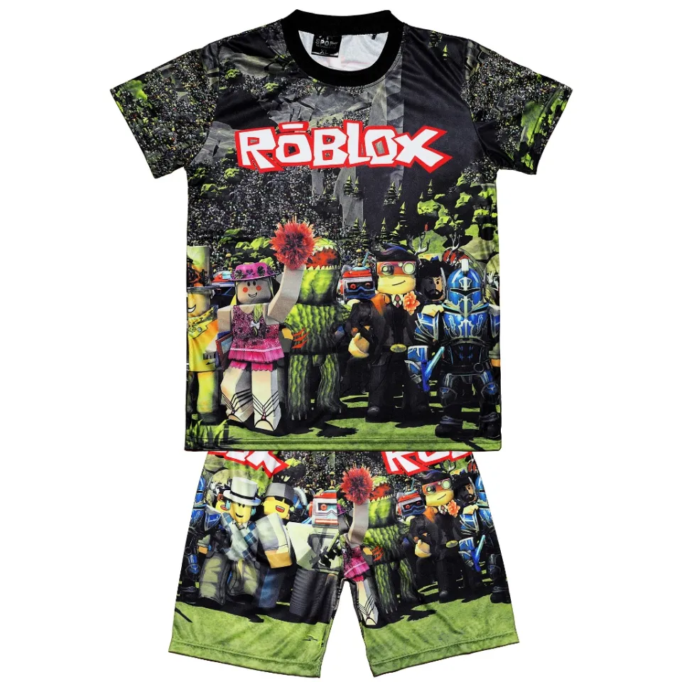 Kids Jersey Terno Roblox Tshirt Shorts For kids boy Printed 😍😍. #tik