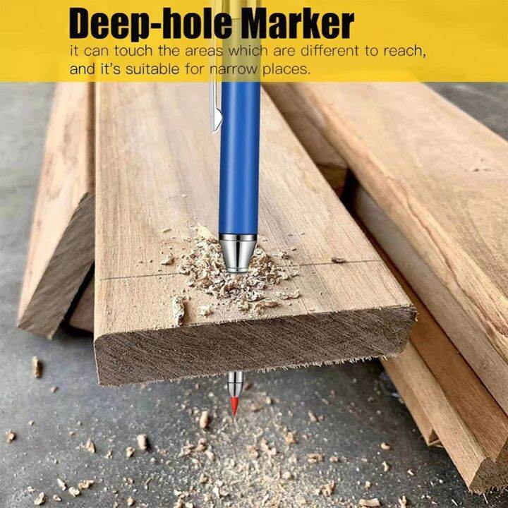 metal-solid-carpenter-pencil-set-for-deep-hole-marker-with-refill-leads-marking-tool-woodworking-deep-hole-mechanical-pencils