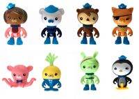 8ชิ้น The Octonauts รูปการกระทำกับเค้กท็อปเปอร์มินิรุ่นตุ๊กตาการ์ตูนของเล่นสำหรับชายหญิงเค้กตกแต่งของขวัญวันเกิดสำหรับเด็ก