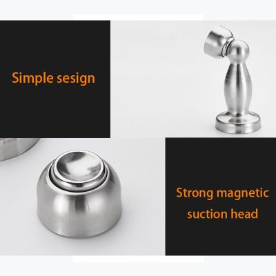Stopper Holder Cabinet Catch Fitting with Screws Magnetic Door Stop Stainless Steel for Family Home Furniture Hardware Door Hardware Locks