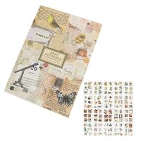 Aesthetic Floral Washi Stickers, Vintage Scrapbook Sticker Packs, Natural Botanical Floral Diary Supplies