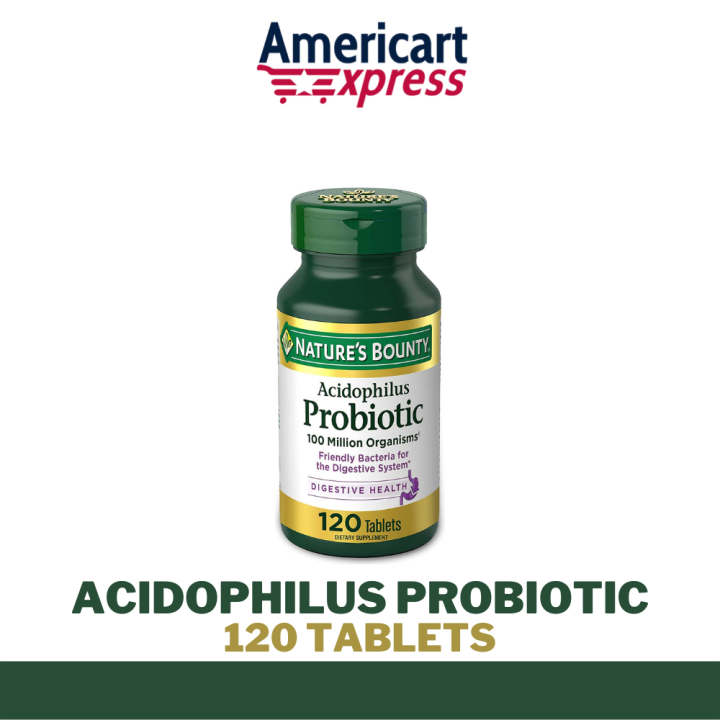 Nature's Bounty Acidophilus Probiotic For Digestive Health120 Tablets