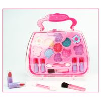 Safe Non Toxic Children Girl Princess Makeup Set Eyeshadow Lipstick Brush Kit Pretend Play Education Toy