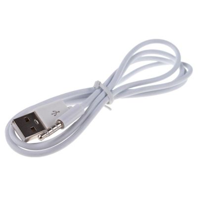 VANESSA แบบพกพา สีขาว ปลั๊ก หูฟัง USB 2.0 รถ MP3 สายดาต้า AUX เครื่องเสียง อะแดปเตอร์ สาย สำหรับไอพอดชัฟเฟิล เคเบิ้ล