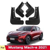 Mud Flaps สำหรับ Ford Mustang Mach E Mach-E 2021 2022 Splash Guards Fender Mudflaps ด้านหน้าด้านหลัง Mudguards รถอุปกรณ์เสริม