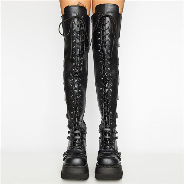 womens-over-the-knee-boots-punk-style-round-toe-platform-shoes-ladies-demonia-boots-solod-color-lace-up-wedges-botines-mujer