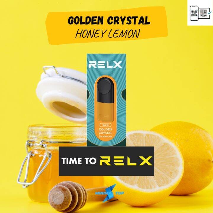 Relx Infinity Essential Pod Golden Crystal / Honey Lemon Original Lazada PH