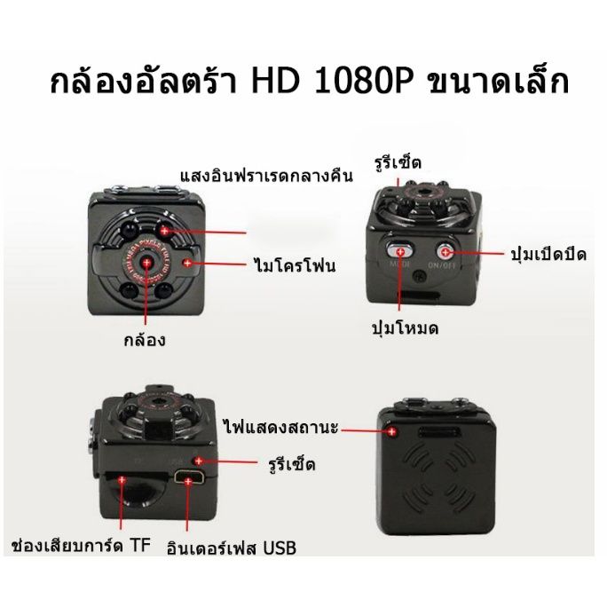 ส่งการ์ด-sd-32g-กล้องจิ๋ว-ไม่ต้องใช้อินเทอร์เน็ต-กล้องซ่อนไร้สาย-กล้อง-sq8-กล้องวงจรปิดสำหรับใช้ในบ้าน-กล้องวิดีโอขนาด