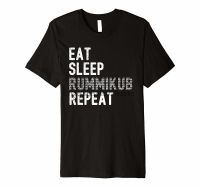 Rummikub T Shirt Eat Sleep Rummikub Repeat Tile Game Funny 7287 β005227