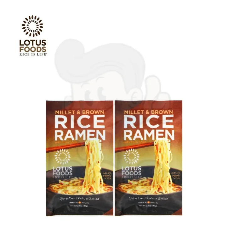 Lotus Foods Millet & Brown Rice Ramen Red Miso Soup (2 x 2.8 oz