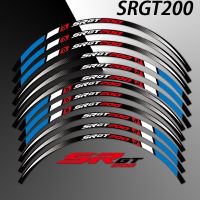 สำหรับ Aprilia SRGT200 SR GT 200เทปแถบฮับสติกเกอร์แต่งล้อมอเตอร์ไซค์ล้อรถจักรยานยนต์อุปกรณ์เสริมภาพสติ๊กเกอร์กันน้ำ