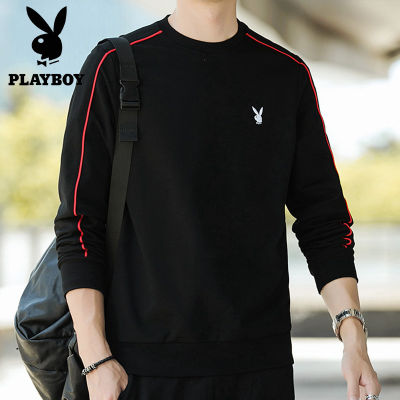 Playboy เสื้อกันหนาวผู้ชายสไตล์เกาหลี,ทรงหลวมแขนยาว