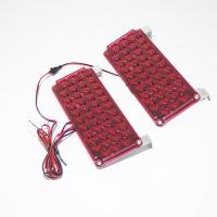 【LZ】❁✷  Vermelho ultra-fino carro levou luz 12V 24V 12V luz azul barricada luz de sinal para caminhão reboque