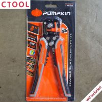 คีมปอกสายออโต้ ย้ำสาย ตัดสาย 8นิ้ว PTT-205AWS 14618 Pumpkin ของแท้100% - Authentic Self Adjusting Wire Stripper - ซีทูล Ctoolhardware