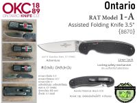 Ontario RAT 1A Assisted Opener Knife {8870}#มีดพับมีระบบล็อคกันใบมีดเปิดเอง