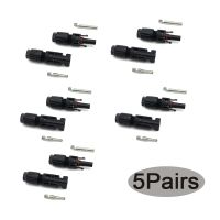 5Pairs/10PCS PV Connector male and female 30A 1000V for Solar PV Cable 6/4/2.5 mm2 10/12/14 AWG Solar Cells Connector